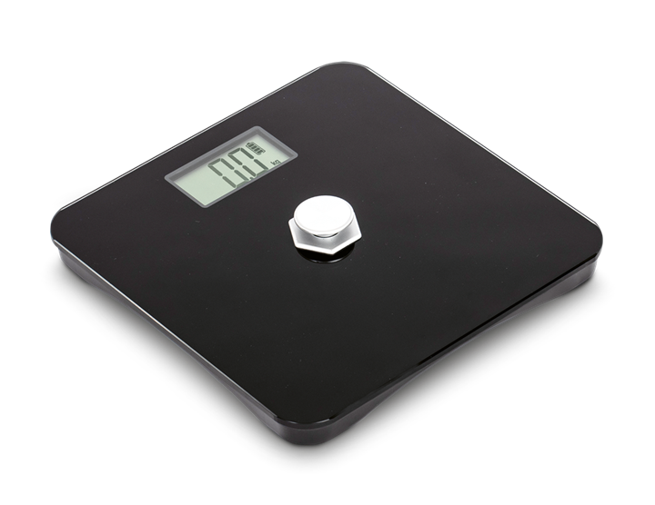 Cindy+  battery free hotel scale black