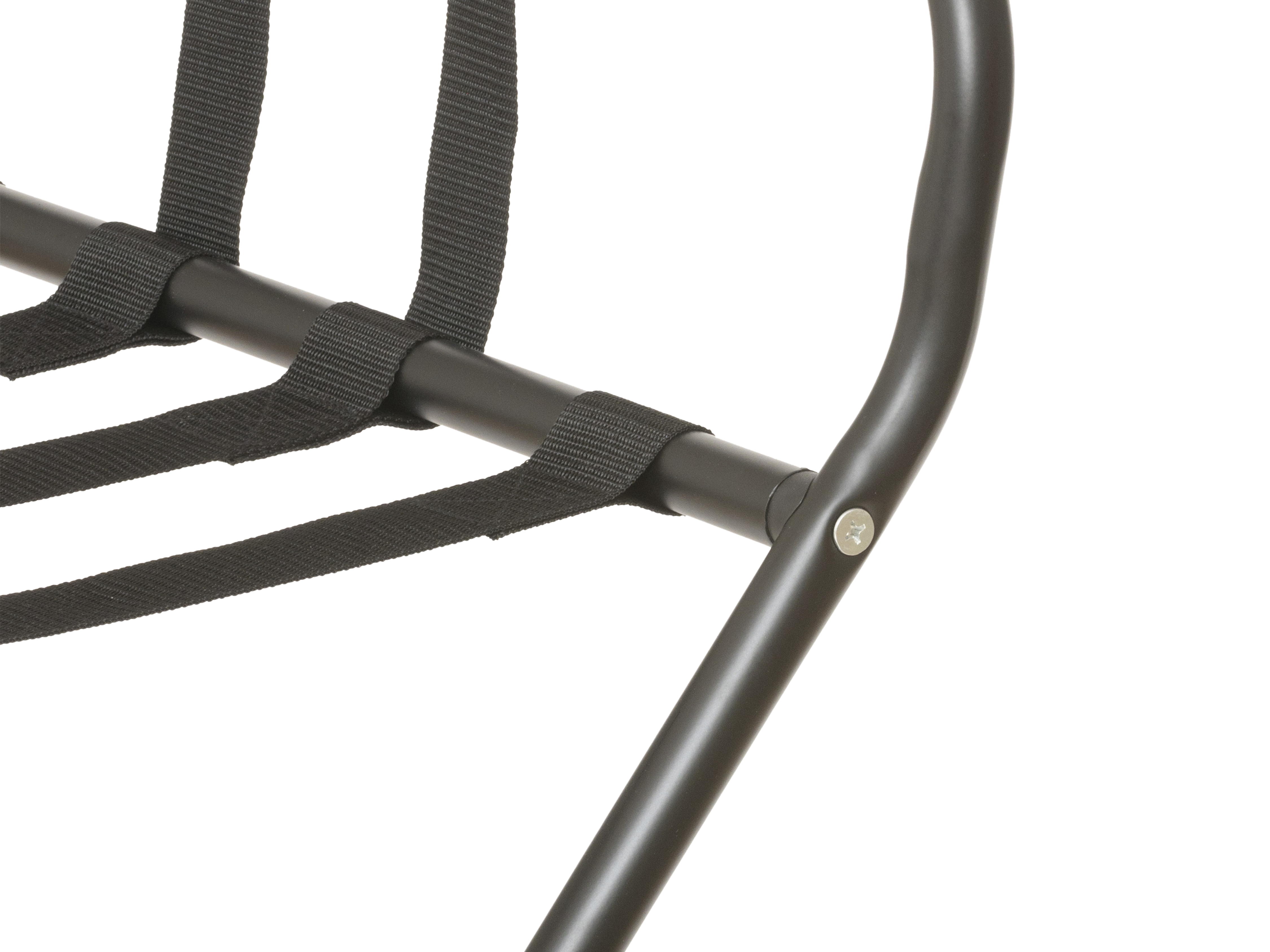 Mary luggage rack II black with back rest