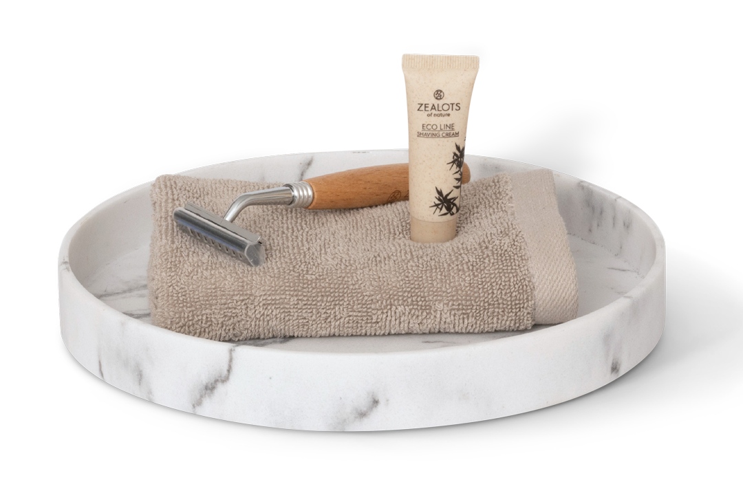 Ibu Amenity tray M White marble