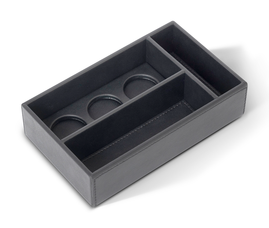 Bromo black condiment box 'tea and capsule'