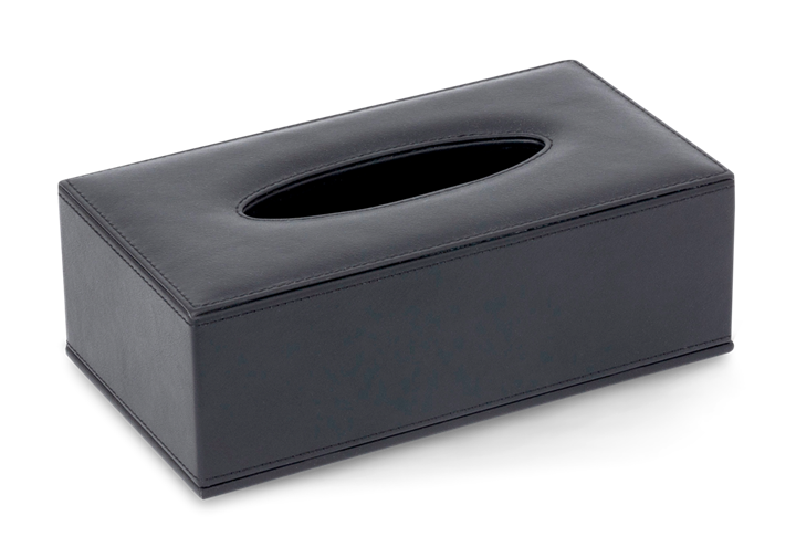 Kaba black tissue box rectangular