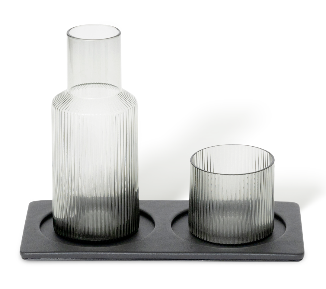 Cres Plateau de sous-verres Noir