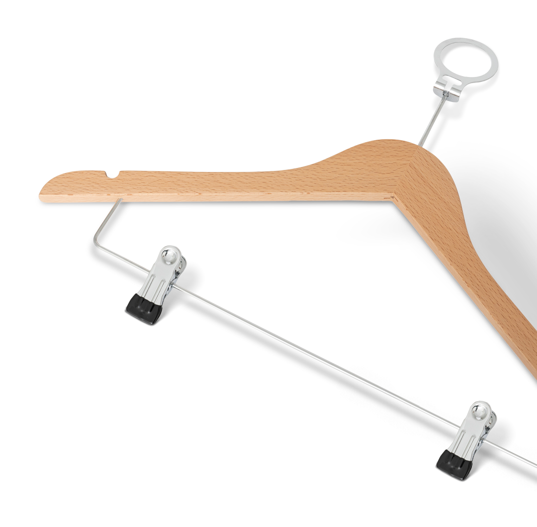 Graham Hanger with pin and clips Natural