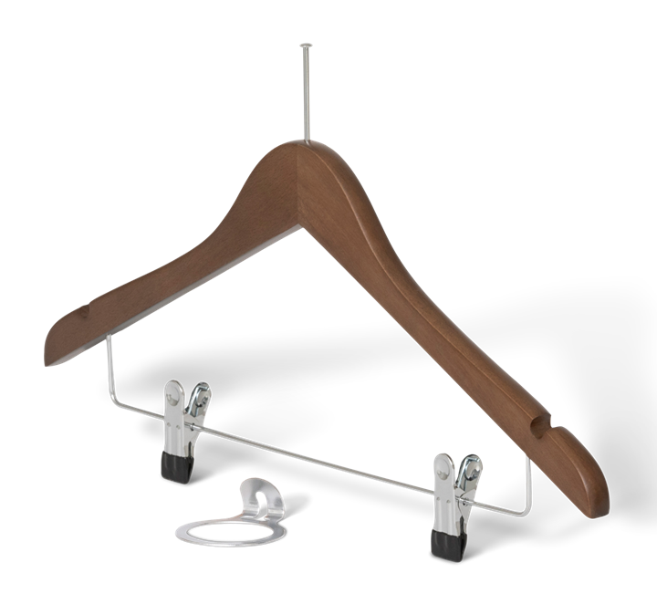 Graham Hanger with pin and clips Walnut