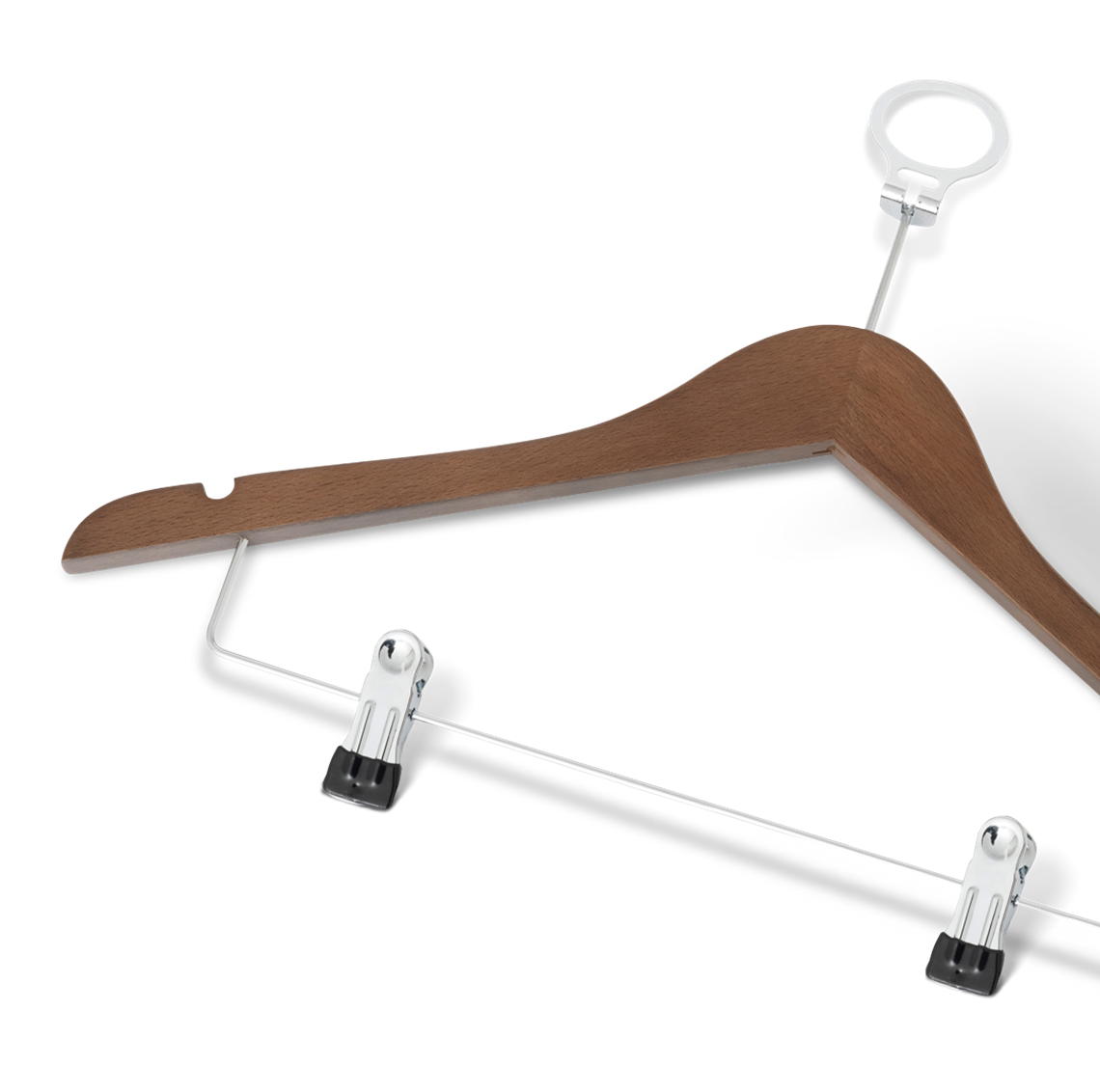 Graham Hanger with pin and clips Walnut - Hangers - Bentley