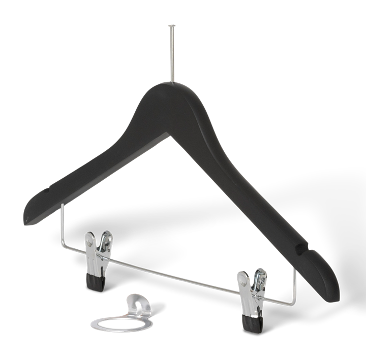 Graham Hanger with pin and clips Black