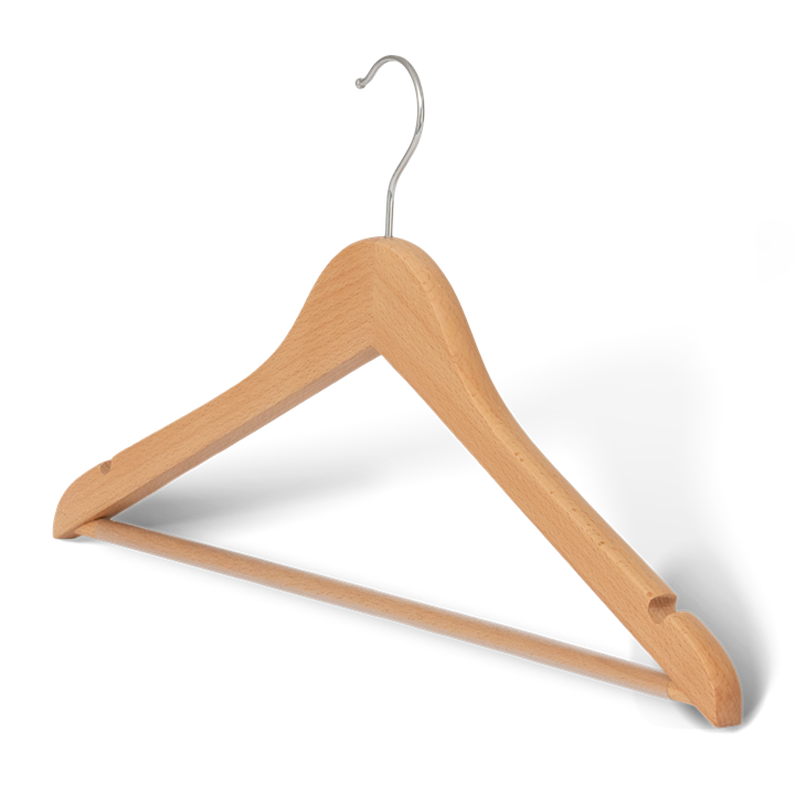 Melville Hanger with hook and bar Natural