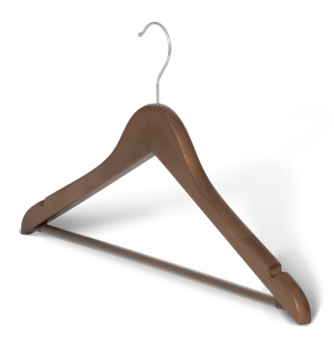 Melville Hanger with hook and bar Walnut