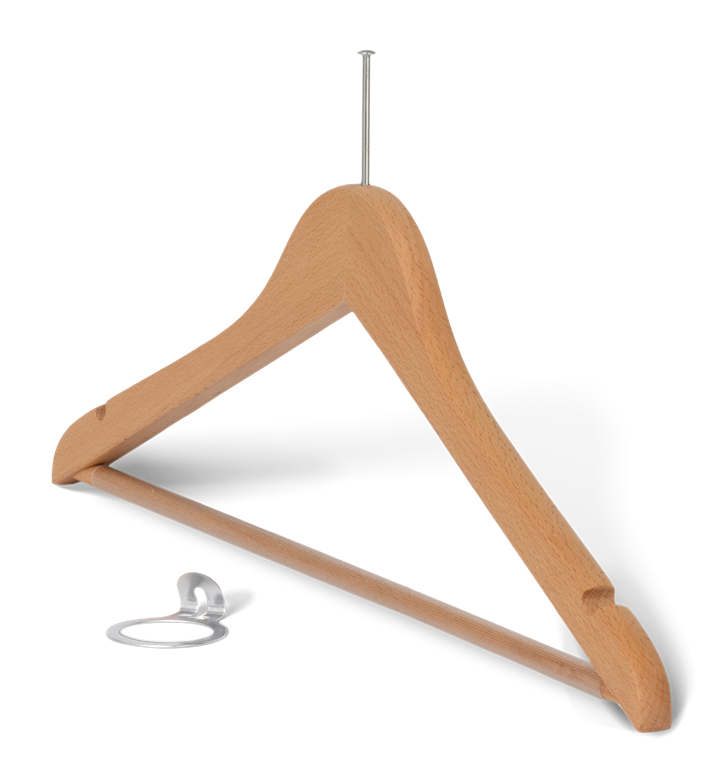 Melville Hanger with pin and bar Natural
