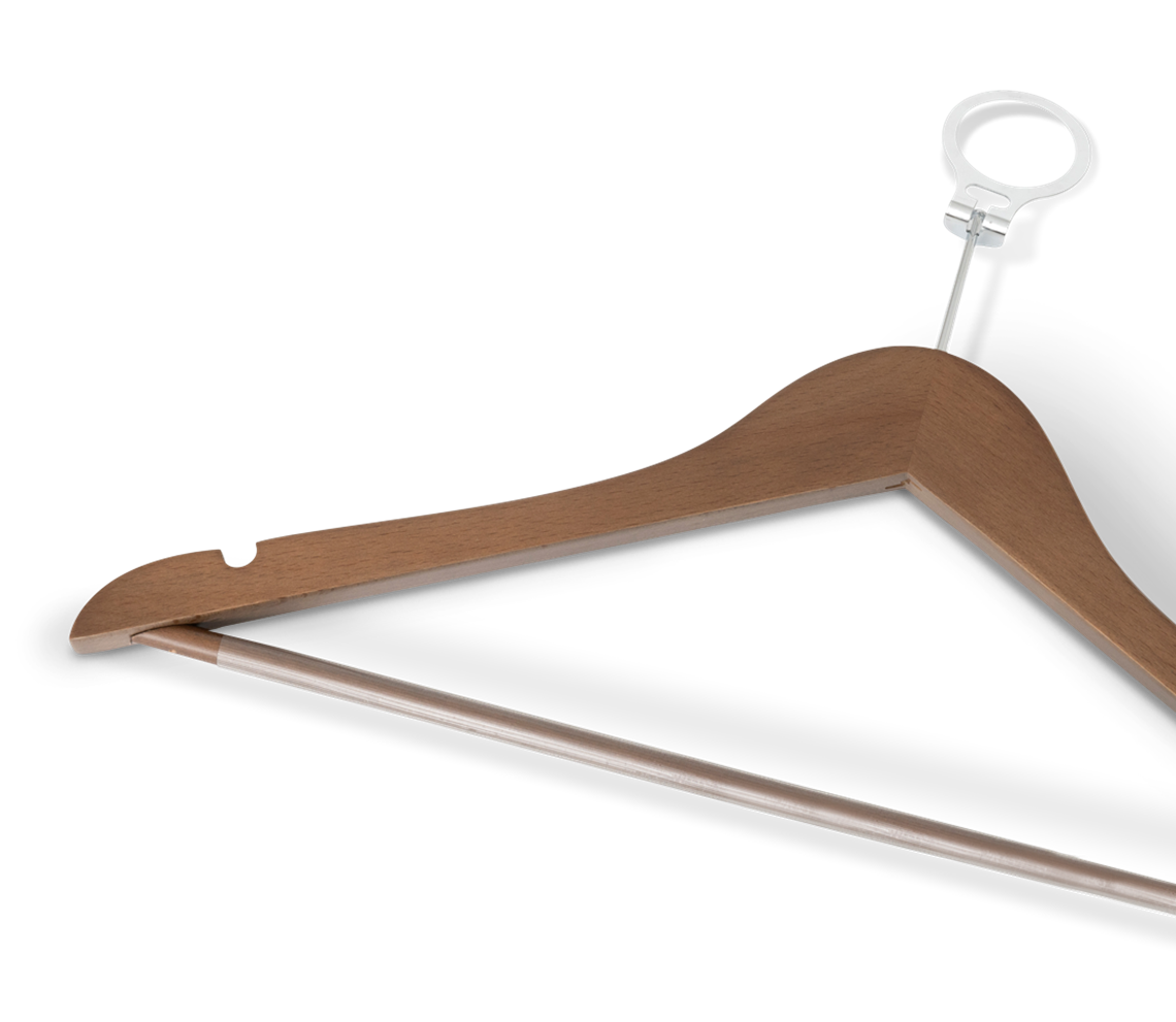 Melville Hanger with pin and bar Walnut