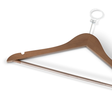 Melville Hanger with pin and bar Walnut
