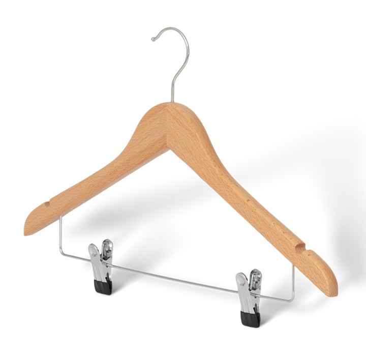 Graham Hanger with hook and clips Natural