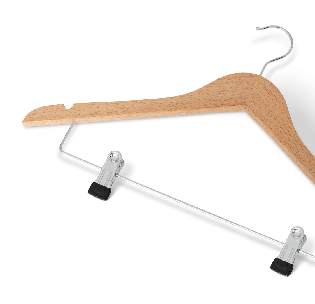 Cintre Graham avec barre à pinces Natural