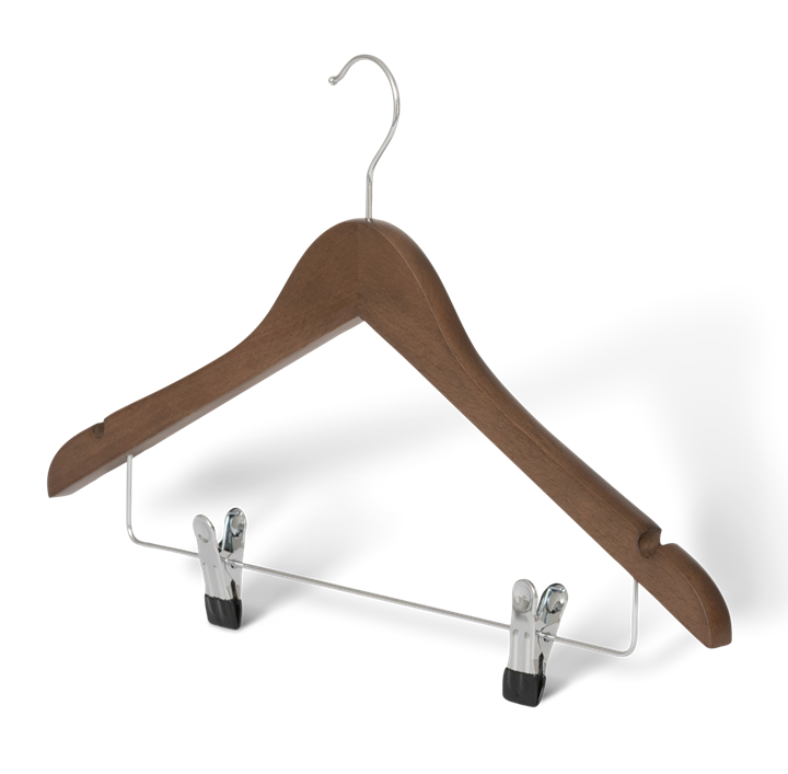 Graham Hanger with hook and clips Walnut