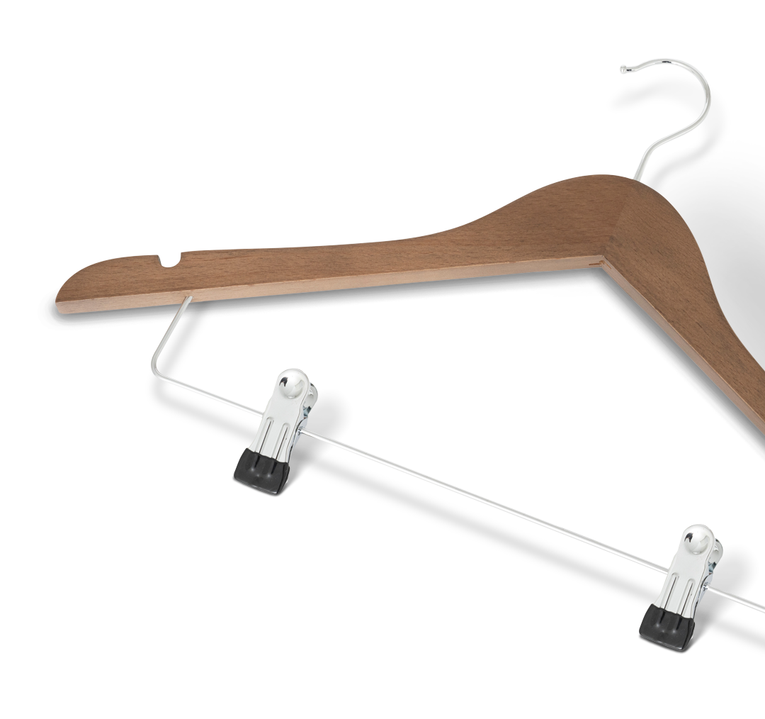 Graham Hanger with hook and clips Walnut