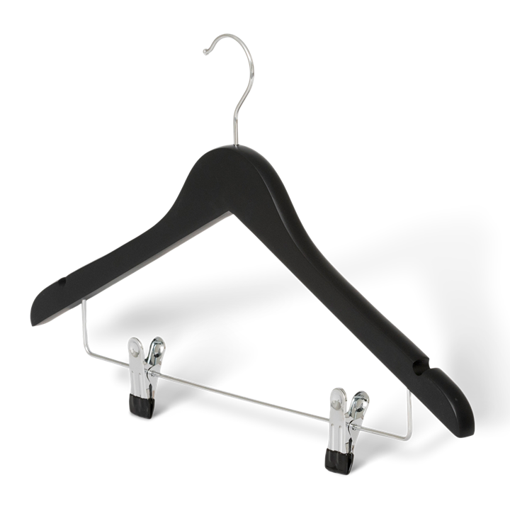 Graham Hanger with hook and clips Black