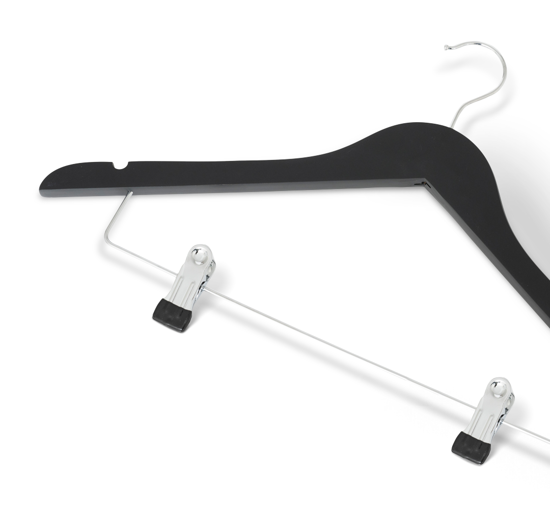 Graham Hanger with hook and clips Black