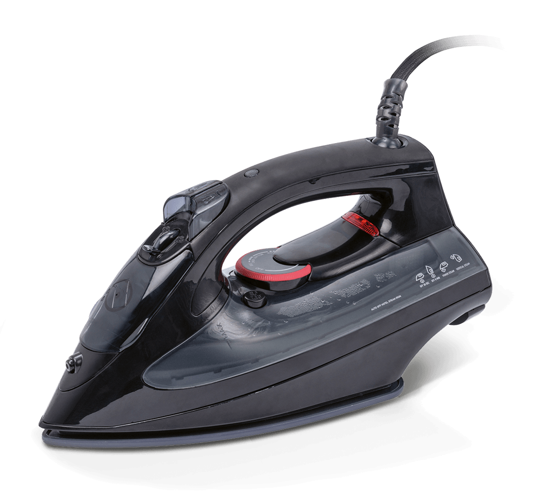 Steam iron Black EU plug