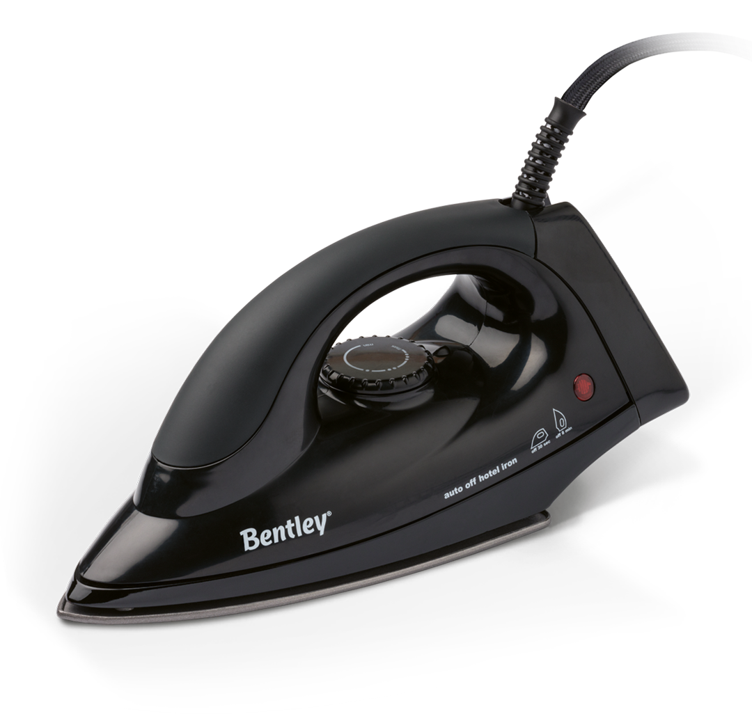 Dry iron black UK plug