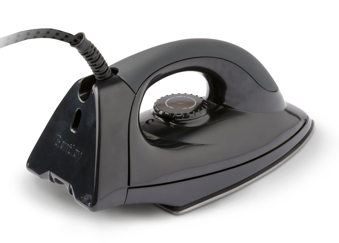 Dry iron black UK plug