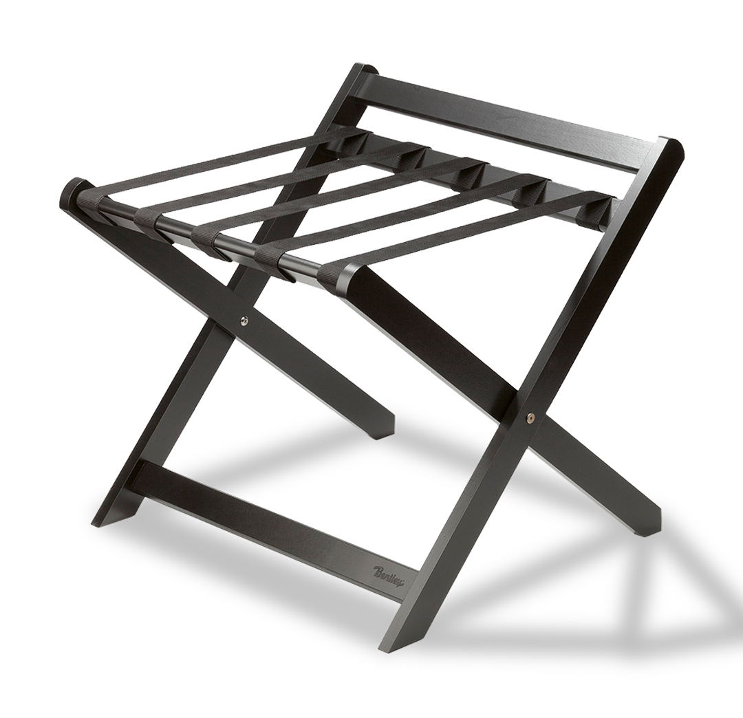 Sienna Luggage rack with back Black