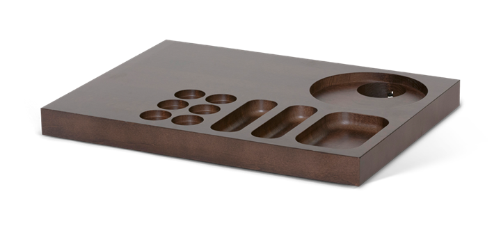 Xanthic Welcome tray Coffee and Tea Mahogany