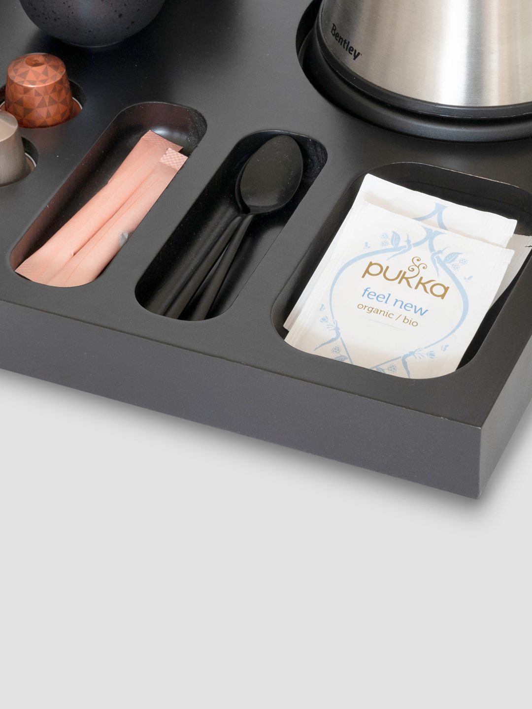 Xanthic coffee and tea black