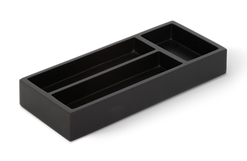 Ipala amenity tray resin rectangular Black